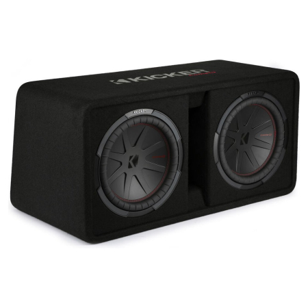 Kicker CompR DCWR122, 2 x 12 tommer baskasse, 2 ohm i gruppen Bilstereo / Bas / Passiv subwoofer hos BRL (41048DCWR122)