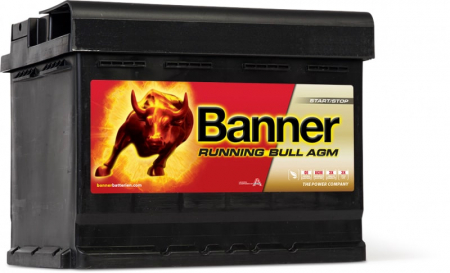 Banner Running Bull AGM 640A 60Ah, startbatteri i gruppen Bilstereo / Tilbehør / Batterier hos BRL Electronics (420BANNER560)