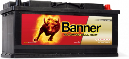 Banner Running Bull AGM 950A 105Ah, startbatteri i gruppen Bilstereo / Tilbehør / Batterier hos BRL Electronics (420BANNER605)