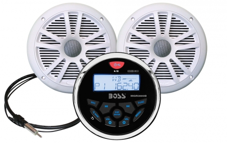 BOSS MGR350B MARINSTEREO & BOSS MR6W högtalare i gruppen Bilstereo / Marine / Marinepakke hos BRL (530MCKGB350W6)