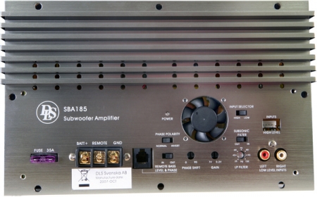 DLS SBA-185 Indbygningsforstærker i gruppen Bilstereo / Forstærker / 1-kanals hos BRL Electronics (610SBA185)