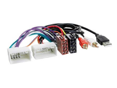 ISO-kabling Hyundai/Kia 24Pin/18Pin USB/AUX i gruppen Bilstereo / Hvad passer i min bil / Kia / Ceed / Ceed 2012-2018 / Skifte stereo Ceed 2012-2018 hos BRL (700114044)