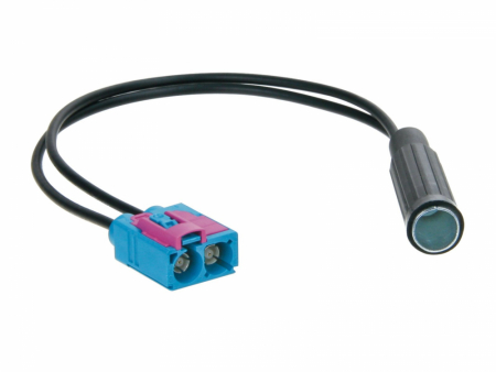 Antennadapter Dubbel Fakra (hona) - DIN (hona) i gruppen Bilstereo / Hvad passer i min bil / Volkswagen / Transporter / Transporter T6 2015-2020 / Øvrigt Transporter T6 2015-2020 hos BRL Electronics (700152111)