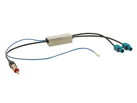 FAKRA til DIN antenneadapter, 12V phantom i gruppen Bilstereo / Hvad passer i min bil / Audi / Audi A4 / Audi A4 2004-2008 / Udskift radioen / Original 2DIN hos BRL (7001524071)