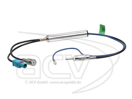 Antennadapter DIN till Fakra + ISO i gruppen Bilstereo / Hvad passer i min bil / Audi / Audi A4 / Audi A4 2004-2008 / Diverse hos BRL Electronics (700152426)