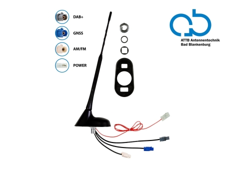 Tagantenne AM/FM DAB+ GNSS aktiv 12V i gruppen Nyheder hos BRL (700153376106)