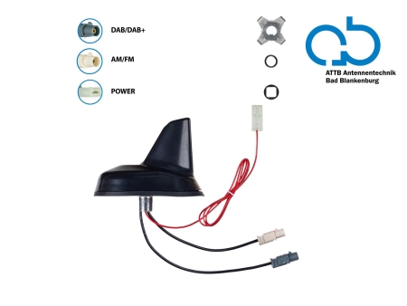 Tagantenne AM/FM DAB+ Shark 12V ekstern i gruppen Nyheder hos BRL (700153377501)