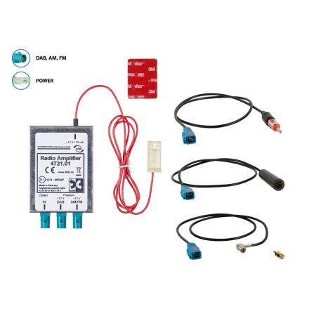 Antenne splitter AM/FM DAB+, DIN(f)>DIN(m) i gruppen Nyheder hos BRL (7001534721011)