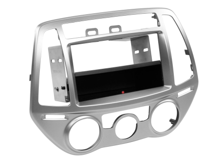 Monteringsramme 2-DIN Hyundai i20, sølv i gruppen Bilstereo / Hvad passer i min bil / Hyundai / i20 / i20 2009-2014 hos BRL (700241143241)
