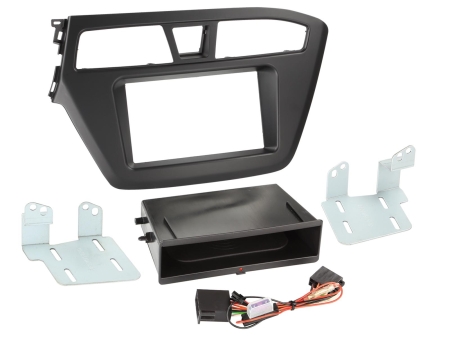 Monteringsramme 2-DIN Hyundai i20, sort i gruppen Bilstereo / Hvad passer i min bil / Hyundai / i20 / i20 2015-2020 hos BRL (700241143271)