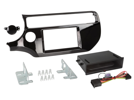2-DIN Monteringsramme INBAY Kia Rio, piano sort i gruppen Bilstereo / Hvad passer i min bil / Kia / Rio / Rio 2012-2017 hos BRL (700241178381)
