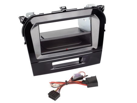 2-DIN monteringsramme INBAY® Suzuki Vitara, sort i gruppen Bilstereo / Hvad passer i min bil / Suzuki / Vitara / Vitara 2015-2018 hos BRL (700241294101)