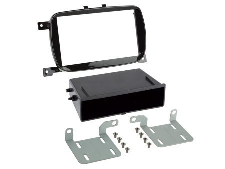 Monteringsramme 2-DIN med opbevaringsrum Fiat 500 i gruppen Bilstereo / Hvad passer i min bil / Fiat / 500 hos BRL (700281094361)