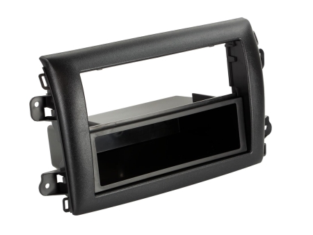 Monteringsramme 2-DIN med opbevaringsrum, sort i gruppen Bilstereo / Hvad passer i min bil / Fiat / Ducato hos BRL (700281094391)