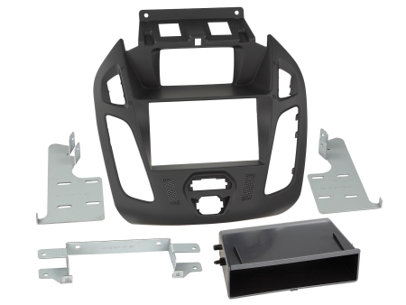 Monteringsramme 2-DIN med opbevaringsrum Ford Connect sort i gruppen Bilstereo / Hvad passer i min bil / Ford / Transit Connect / Transit Connect 2013-2023 hos BRL (7002811142714)