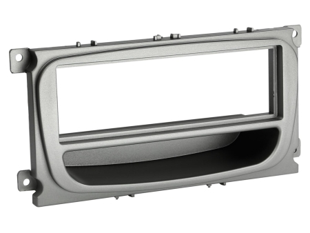 Monteringsramme 1-DIN med opbevaringsrum Ford, sølv i gruppen Bilstereo / Hvad passer i min bil / Ford / B-max / B-max 2012- hos BRL Electronics (70028111437)
