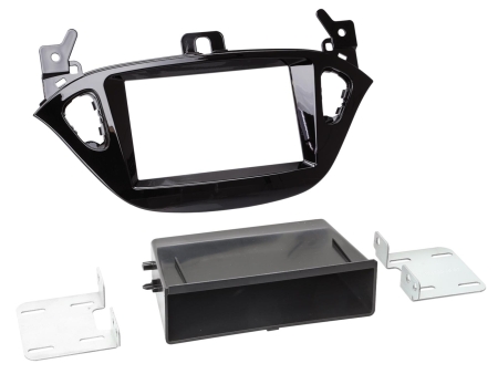 Monteringsramme 2-DIN med opbevaringsrum Opel Adam/Corsa E i gruppen Bilstereo / Hvad passer i min bil / Opel / Corsa / Corsa 2014-2019 hos BRL (70028123029)