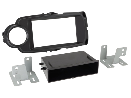 Monteringsramme 2-DIN med opbevaringsrum Toyota Yaris 09/2014-03/2020 i gruppen Bilstereo / Hvad passer i min bil / Toyota / Yaris / Yaris 2017-2020 hos BRL (700281300252)