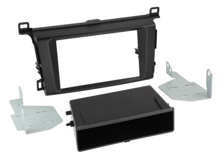 Monteringsramme 2-DIN med opbevaringsrum, Toyota RAV4 04/2013-12/2018 i gruppen Bilstereo / Hvad passer i min bil / Toyota / RAV4 / RAV4 2013-2018 hos BRL (700281300311)