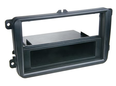 Monteringsram 1-DIN med prylfack VW Golf V, Passat, Touran, Polo, Skoda i gruppen Bilstereo / Hvad passer i min bil / Volkswagen / Transporter / Transporter T5.1 2010-2015 / Byta stereo Transporter T5.1 2010-2015 hos BRL Electronics (70028132010)