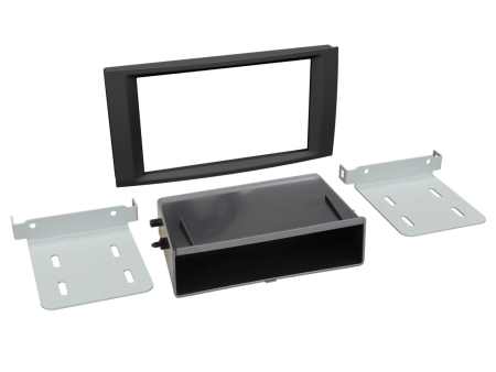 Monteringsramme 2-DIN med opbevaringsrum VW T5/Touareg i gruppen Bilstereo / Hvad passer i min bil / Volkswagen / Transporter / Transporter T5.1 2010-2015 / Skift stereo Transporter T5.1 2010-2015 hos BRL (700281320272)