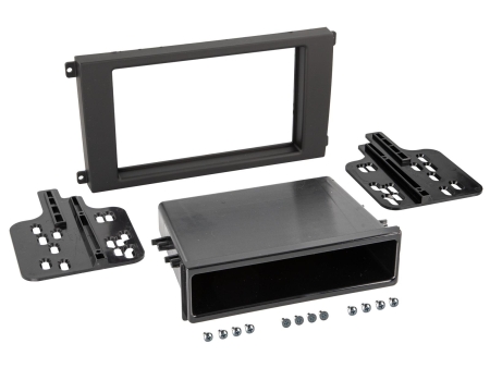 Monteringsramme 2-DIN med opbevaringsrum Porsche Cayenne 2002-2010 i gruppen Bilstereo / Hvad passer i min bil / Porsche / Cayenne / Cayenne E1 2003-2010 hos BRL (70028132301)
