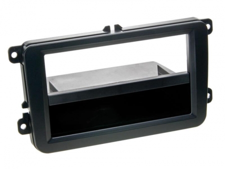 Monteringsram enkeldin VW Golf V, Passat, Touran, Polo Gummifinish i gruppen Bilstereo / Hvad passer i min bil / Volkswagen / Transporter / Transporter T6 2015-2020 / Skift stereo Transporter T6 2015-2020 hos BRL Electronics (700291320101)