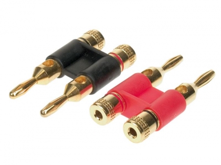 Bananstik 1 rød/1 sort 4-6 mm² i gruppen Bilstereo / Kabler / Kabeltilbehør hos BRL Electronics (70030407002)