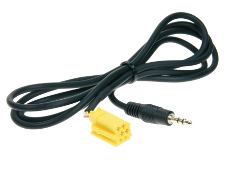 AUX In-adapter Alfa/Fiat Mini-ISO, gul i gruppen Bilstereo / Hvad passer i min bil / Fiat / Grande Punto hos BRL (70031149008)