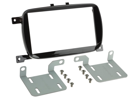 Monteringsramme 2-DIN Fiat 500, piano sort i gruppen Bilstereo / Hvad passer i min bil / Fiat / 500 hos BRL (700381094361)