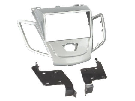 Monteringsramme 2-DIN Ford Fiesta, sølv i gruppen Bilstereo / Hvad passer i min bil / Ford / Fiesta / Fiesta 2013-2017 hos BRL (700381114202)