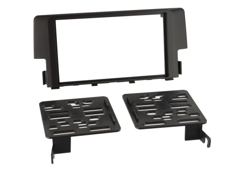 Monteringsramme 2-DIN Honda Civic, sort i gruppen Bilstereo / Hvad passer i min bil / Honda / Civic / Civic 2016-2021 hos BRL (700381130231)