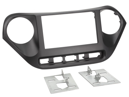 Monteringsramme 2-DIN Hyundai i10, sort i gruppen Bilstereo / Hvad passer i min bil / Hyundai / I10 / i10 2014-2020 hos BRL (700381143131)