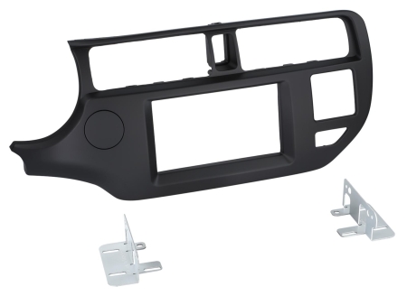 Monteringsramme 2-DIN KIA RIO sort i gruppen Bilstereo / Hvad passer i min bil / Kia / Rio / Rio 2012-2017 hos BRL Electronics (700381178292)