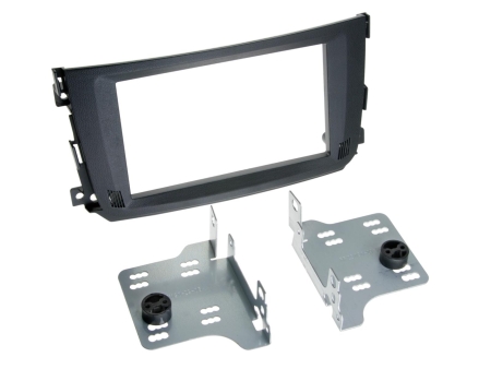 Monteringsramme 2-DIN Smart ForTwo 2010-2015, sort i gruppen Bilstereo / Hvad passer i min bil / Smart hos BRL (70038119029)