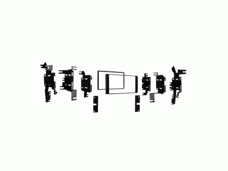 Monteringsramme 2-DIN Chevrolet/Nissan, sort i gruppen Bilstereo / Hvad passer i min bil / Nissan / Micra / Micra K13 2010-2017 hos BRL (700381210281)
