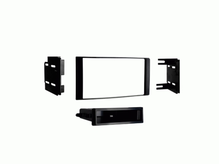 Monteringsramme 2-DIN med opbevaringsrum Nissan Micra/Note/Versa, sort i gruppen Bilstereo / Hvad passer i min bil / Nissan / Micra / Micra K13 2010-2017 hos BRL (700381210301)