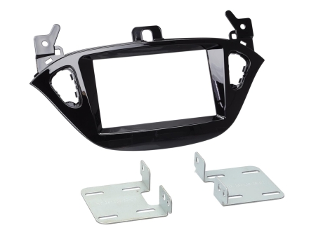 Monteringsramme 2-DIN Opel Adam/Corsa E, piano sort i gruppen Bilstereo / Hvad passer i min bil / Opel / Corsa / Corsa 2014-2019 hos BRL (70038123029)