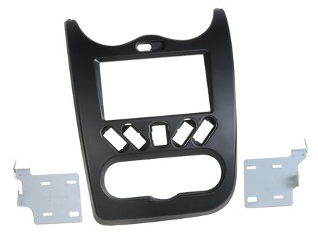 Monteringsram 2-din stereo Dacia Duster 2010- Svart i gruppen Bilstereo / Hvad passer i min bil / Dacia / Dacia Duster / Dacia Duster 2010-2017 hos BRL Electronics (700381250021)