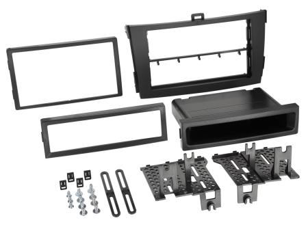 Monteringsramme 2-DIN Toyota Corolla, sort i gruppen Bilstereo / Hvad passer i min bil / Toyota / Corolla / Corolla 2006-2012 hos BRL (70038130033)