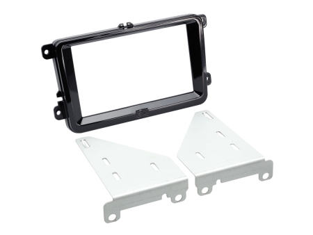 Monteringsramme 2-DIN Seat/Skoda/VW, pianoblack i gruppen Bilstereo / Hvad passer i min bil / Volkswagen / Transporter / Transporter T6 2015-2020 / Skift stereo Transporter T6 2015-2020 hos BRL (700381320302)