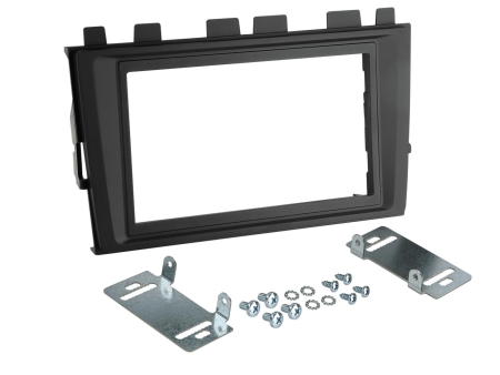 Monteringsramme 2-DIN VW Polo/T6.1, sort i gruppen Bilstereo / Hvad passer i min bil / Volkswagen / Transporter / Transporter T6.1 2020-2024 / Skift stereo Transporter T6.1 2020-2024 hos BRL (700381320371)