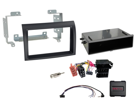 ACV Installationssæt 2-DIN med opbevaringsrum Citroen/Fiat/Opel/Peugeot, sort i gruppen Bilstereo / Hvad passer i min bil / Fiat / Ducato hos BRL (700611094291)