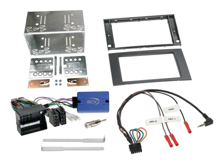 2-DIN Kit Ford sort SWC/CAN Bus/antenne i gruppen Bilstereo / Hvad passer i min bil / Ford / Focus / Focus 1998-2004 / Skifte stereo Focus 1998-2004 hos BRL (700621114151)
