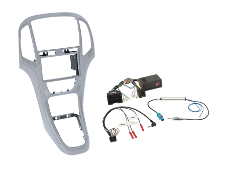 2-DIN Kit Opel Astra J 2009-2018, platinasilver i gruppen Bilstereo / Hvad passer i min bil / Opel / Astra / Astra 2015-2022 hos BRL (700621230236)