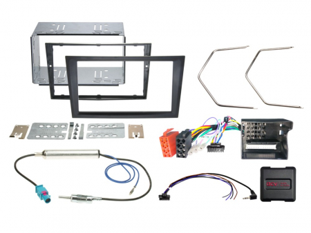 2-DIN Installationssæt Opel sort CAN Bus/antenne i gruppen Bilstereo / Hvad passer i min bil / Opel / Zafira / Zafira 2005- hos BRL (700621230265)