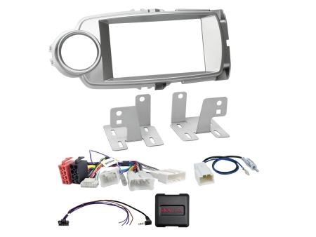 ACV Installationssæt 2-DIN Toyota Yaris sølv i gruppen Bilstereo / Hvad passer i min bil / Toyota / Yaris / Yaris 2011-2014 hos BRL (700621300251)