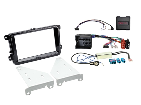 ACV Installationssæt 2-DIN Seat/Skoda/VW, sort i gruppen Bilstereo / Hvad passer i min bil / Volkswagen / Caddy / Caddy Mk3 2004-2015 / Skift stereo Caddy Mk3 2004-2015 hos BRL (7006213203006)