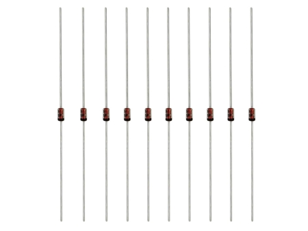 Blokeringsdiode/beskyttelsesdiode BAT43 Schottky 30V 10-pakke i gruppen Hjemmestereo / Tilbehør / Komponenter hos BRL (700ZPBDIODE110)