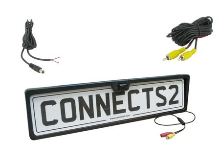Backkamera med nummerplåtshållare CAM-NUMBERPLATE i gruppen Bilstereo / Tilbehør / Bakkamera hos BRL (701CAMNUMBER)